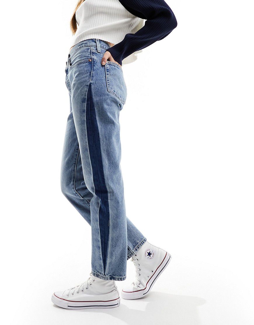 Jeans dritti taglio corto con riga laterale - Levi's - Modalova