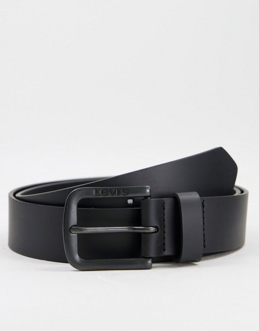 Seine - Cintura nera opaca in pelle con fibbia in metallo - Levi's - Modalova