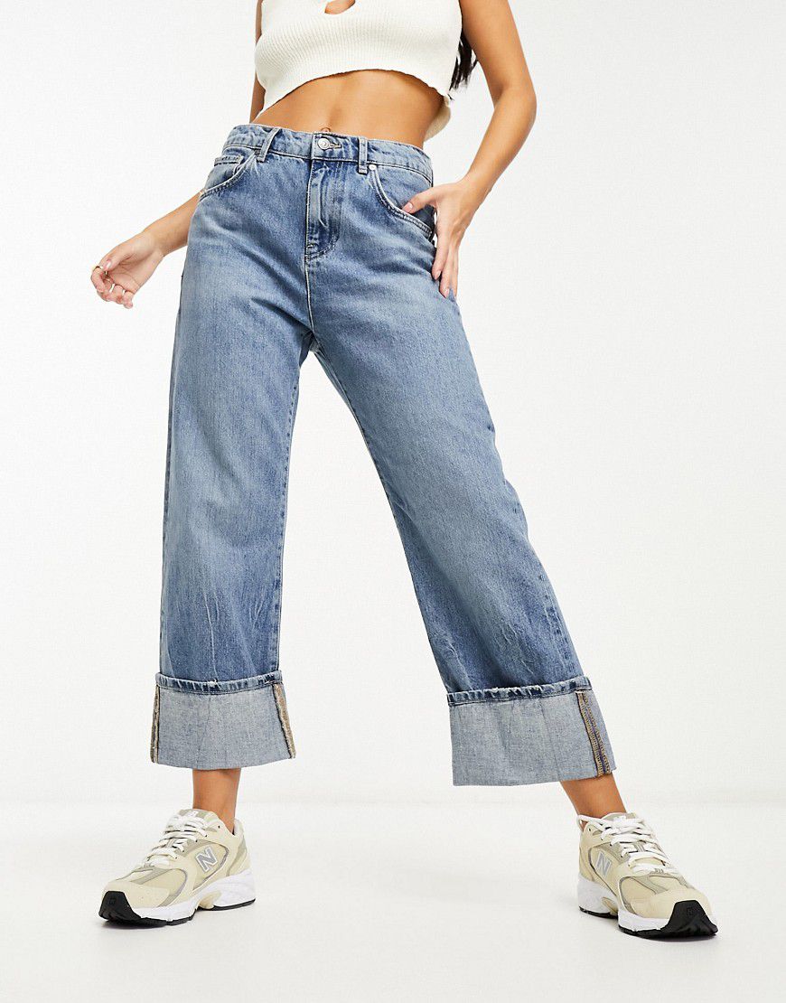 Jeans con risvolti oversize - Mango - Modalova