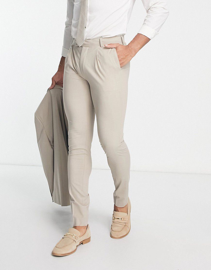 Camden - Pantaloni da abito premium skinny color pietra stretch - Noak - Modalova