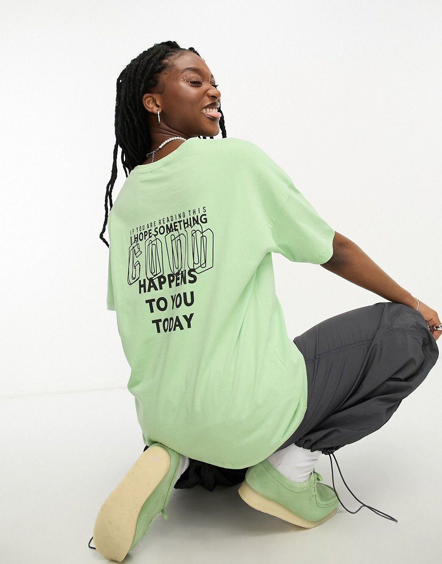 T-shirt oversize con stampa - Noisy May - Modalova