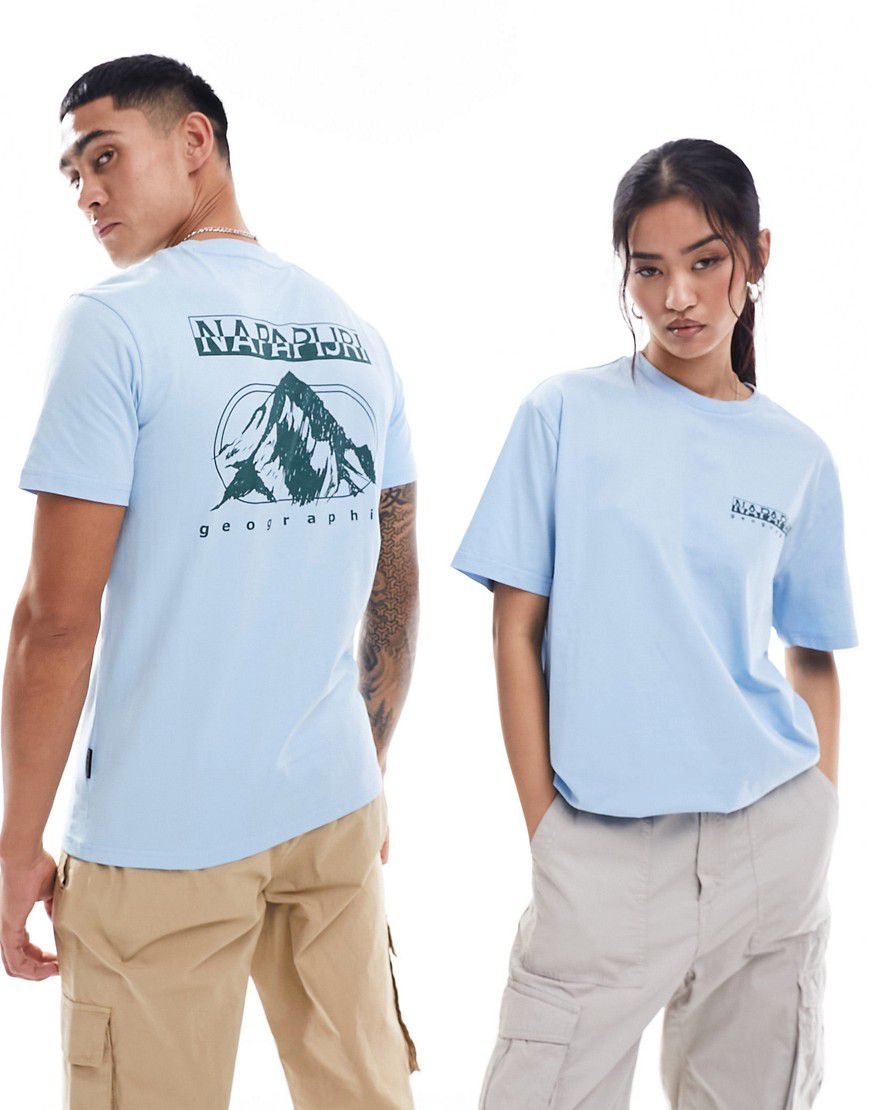 Wahine - T-shirt azzurra - Napapijri - Modalova