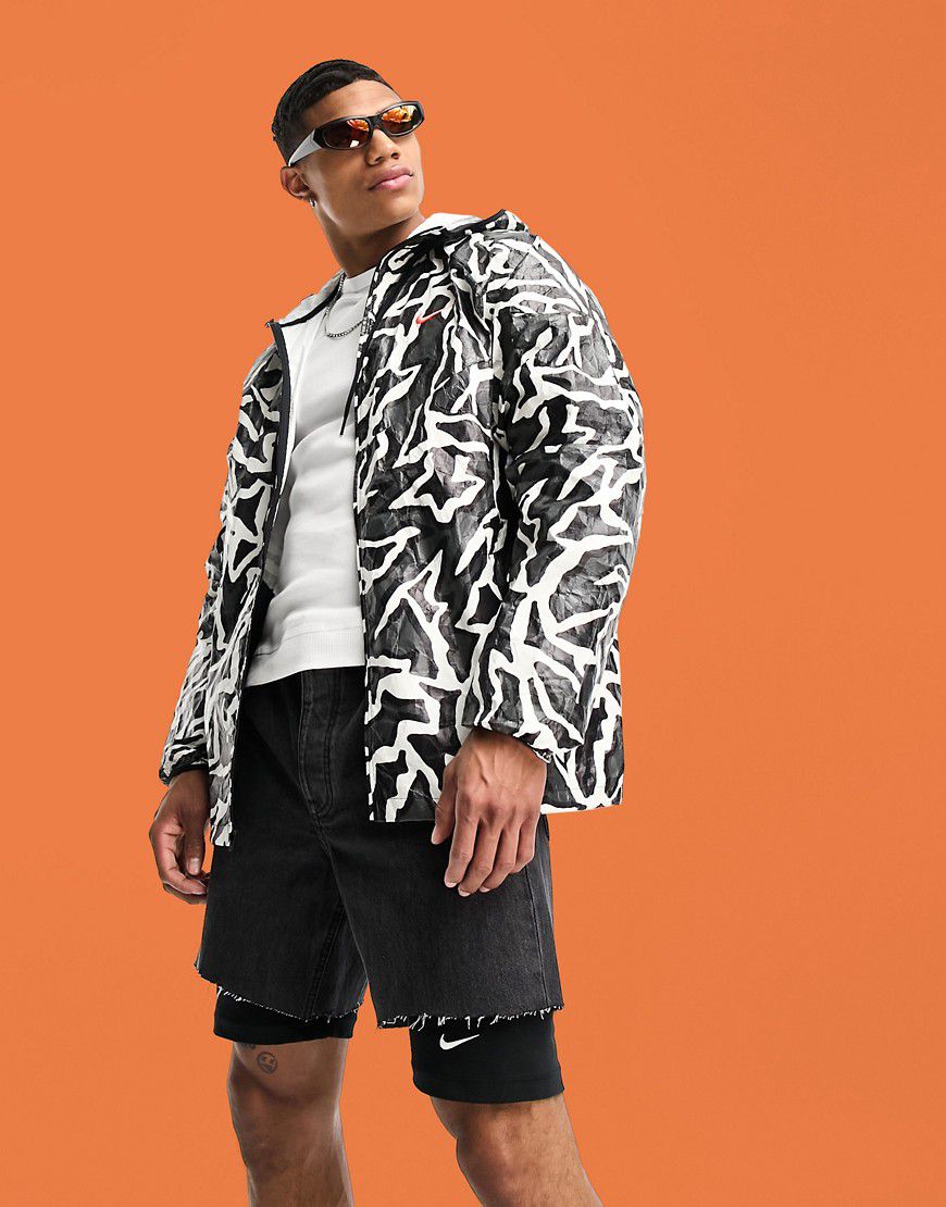 Trend - Giacca nera stampata - Nike - Modalova