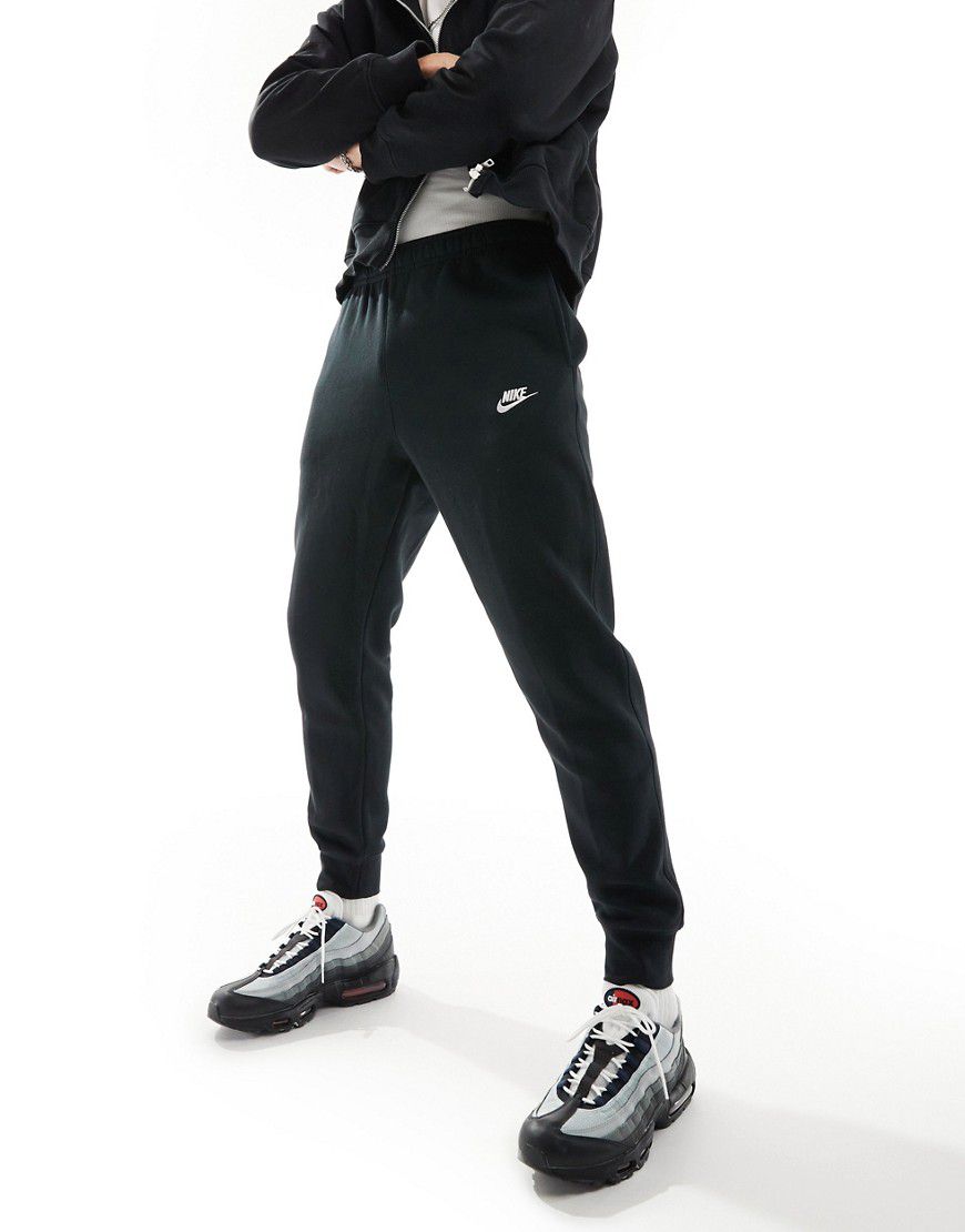 Club - Joggers neri con fondo elasticizzato - Nike - Modalova