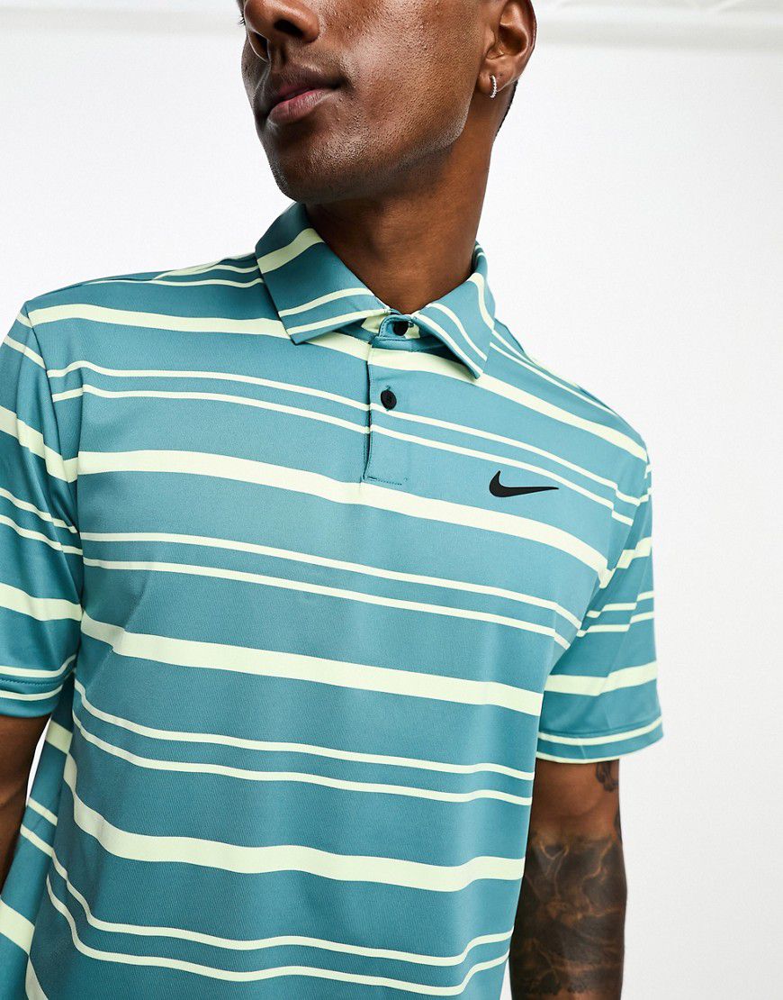 Nike - Golf Tour - Polo a maniche corte -azzurro a righe - Nike Golf - Modalova