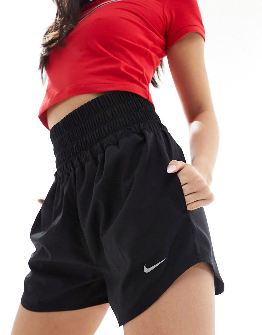 Nike - One Training Dri-FIT - Pantaloncini neri da 3" a vita super alta - Nike Training - Modalova