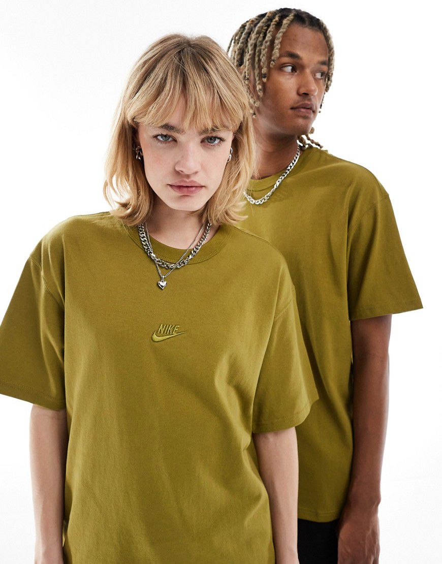 Premium Essentials - T-shirt unisex oversize color muschio - Nike - Modalova