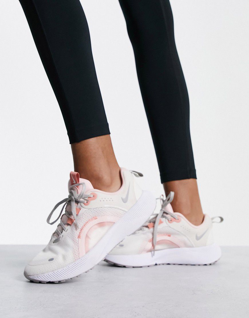 React Escape Run 2 - Sneakers color crema chiaro e rosa - Nike Running - Modalova
