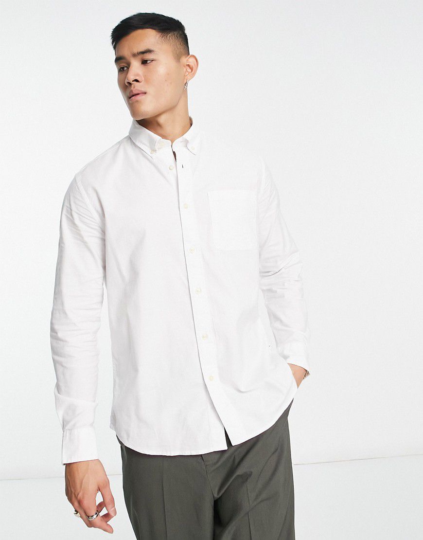 Camicia Oxford bianca - Selected Homme - Modalova