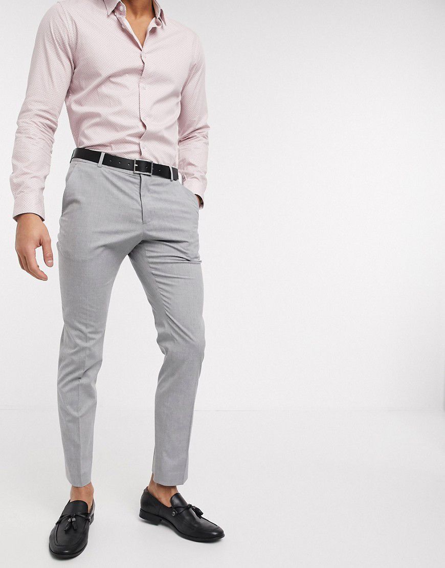 Pantaloni da abito slim elasticizzati chiaro - Selected Homme - Modalova