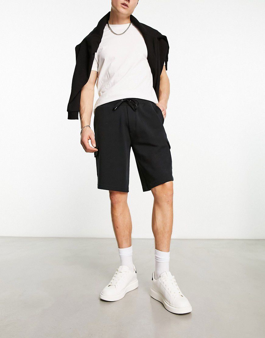 Icon - Pantaloncini della tuta cargo neri con logo - Polo Ralph Lauren - Modalova