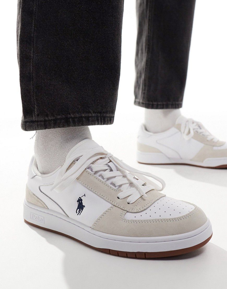 Sneakers in pelle misto camoscio con logo - Polo Ralph Lauren - Modalova