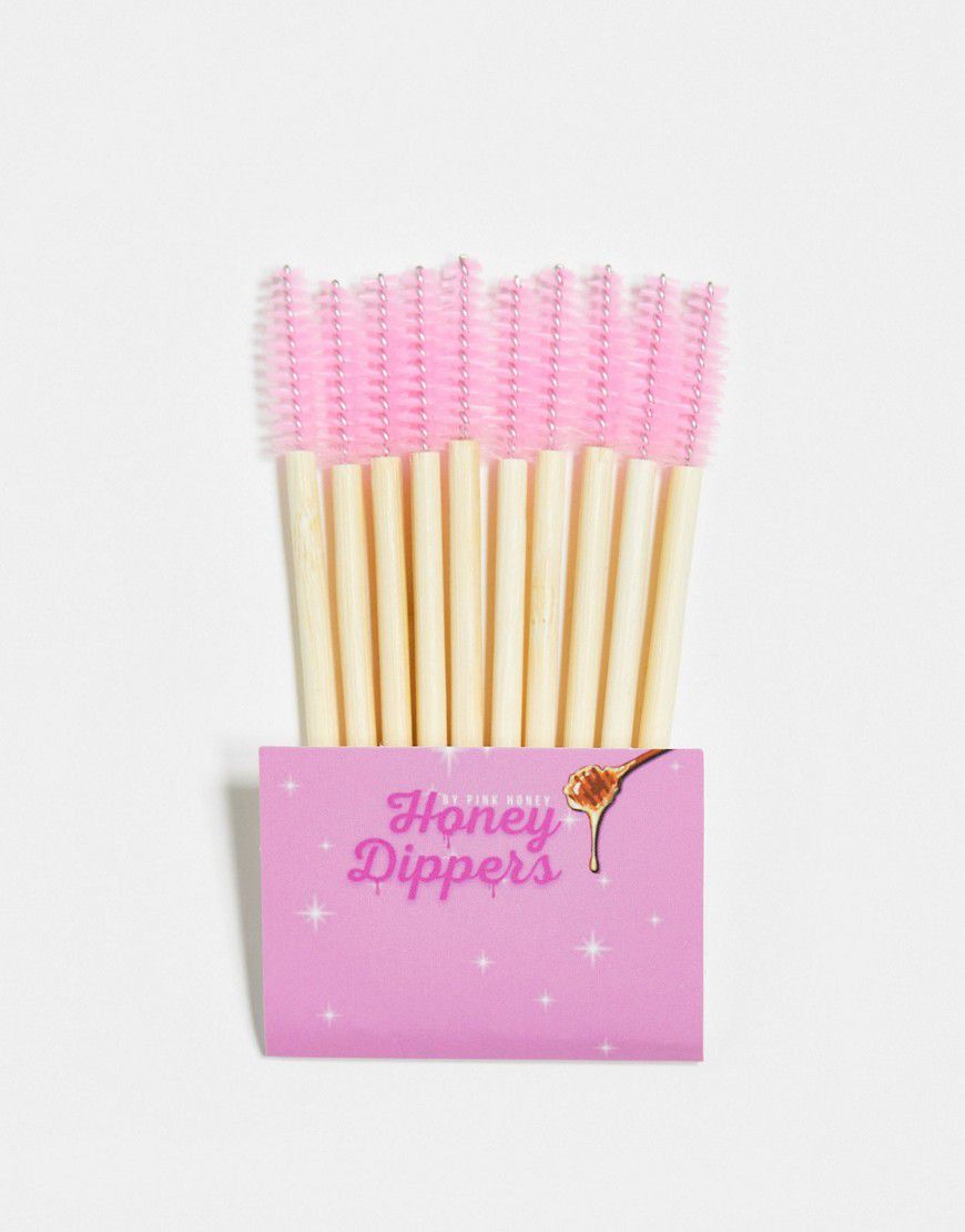 Honey Dippers - Scovolini per sopracciglia - Pink Honey - Modalova