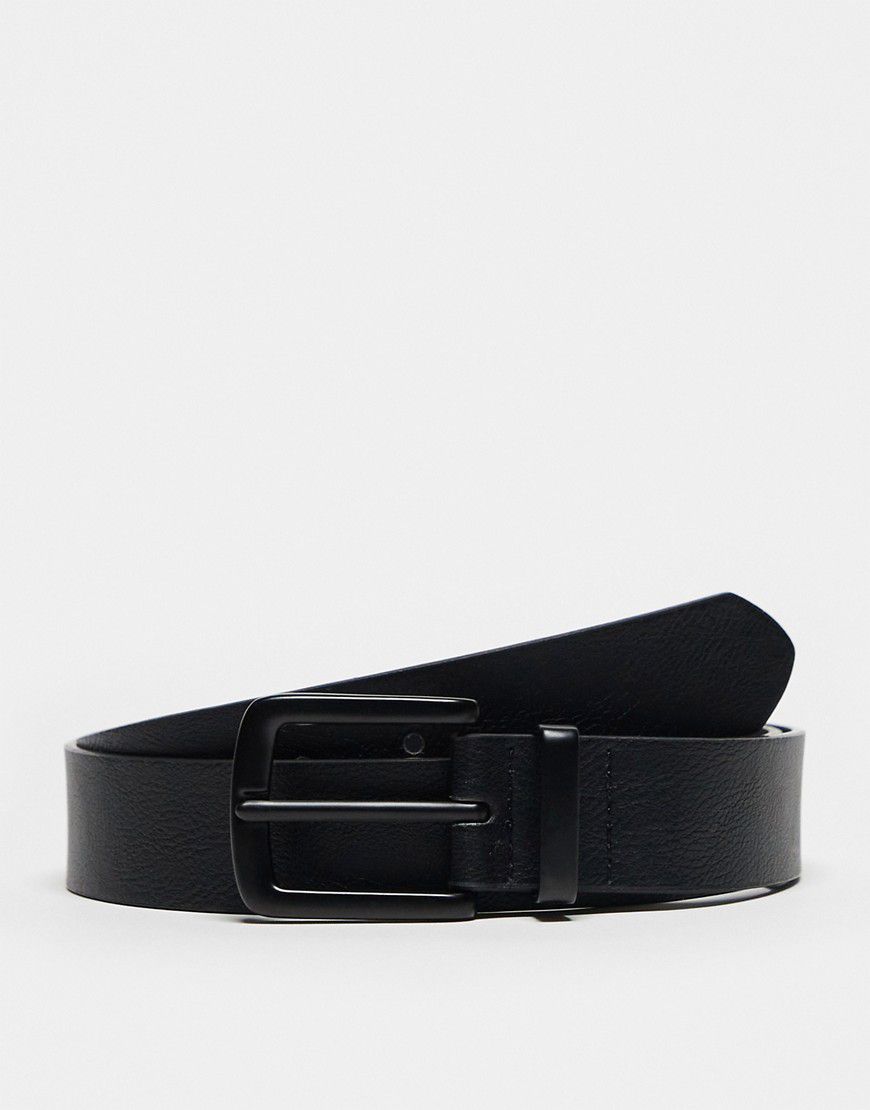 Cintura nera con dettaglio in metallo - Pull & Bear - Modalova