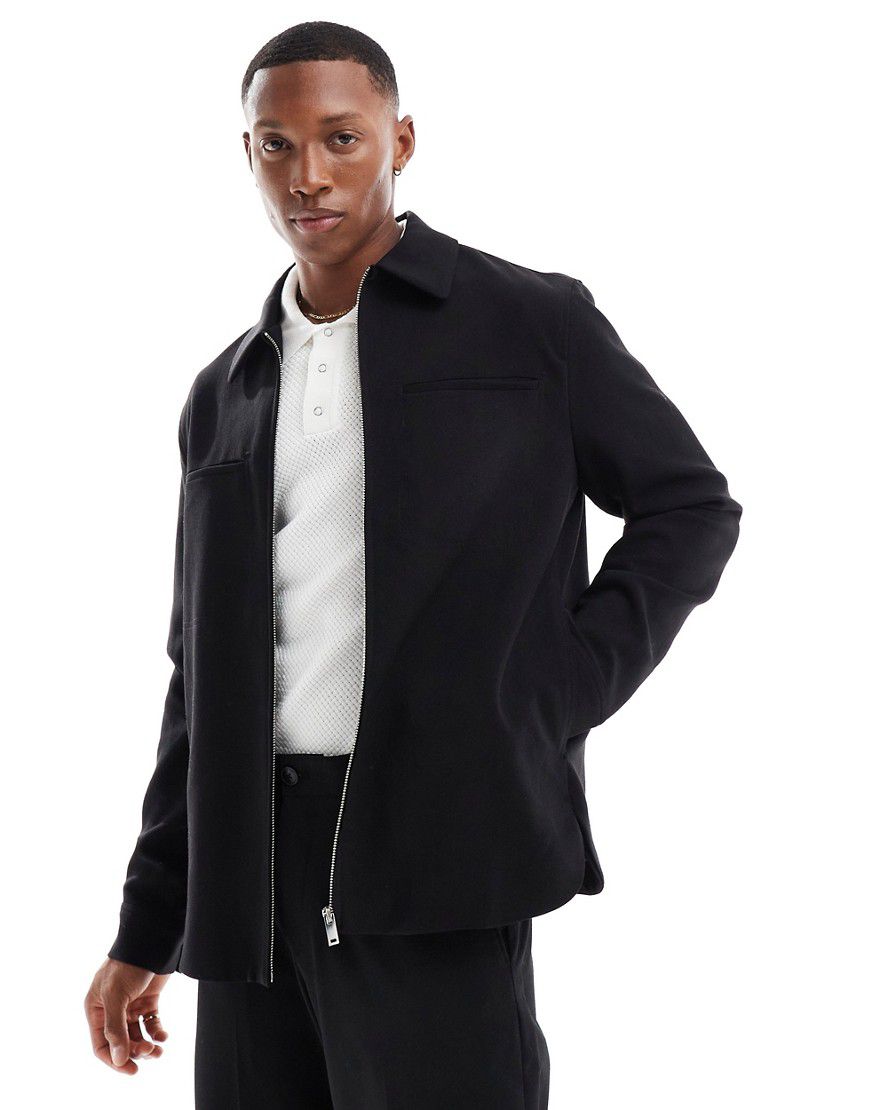 Camicia giacca elegante nera - River Island - Modalova