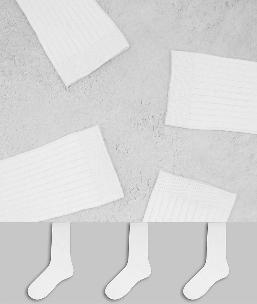 Noah - Confezione da 3 paia di calzini bianchi - Weekday - Modalova