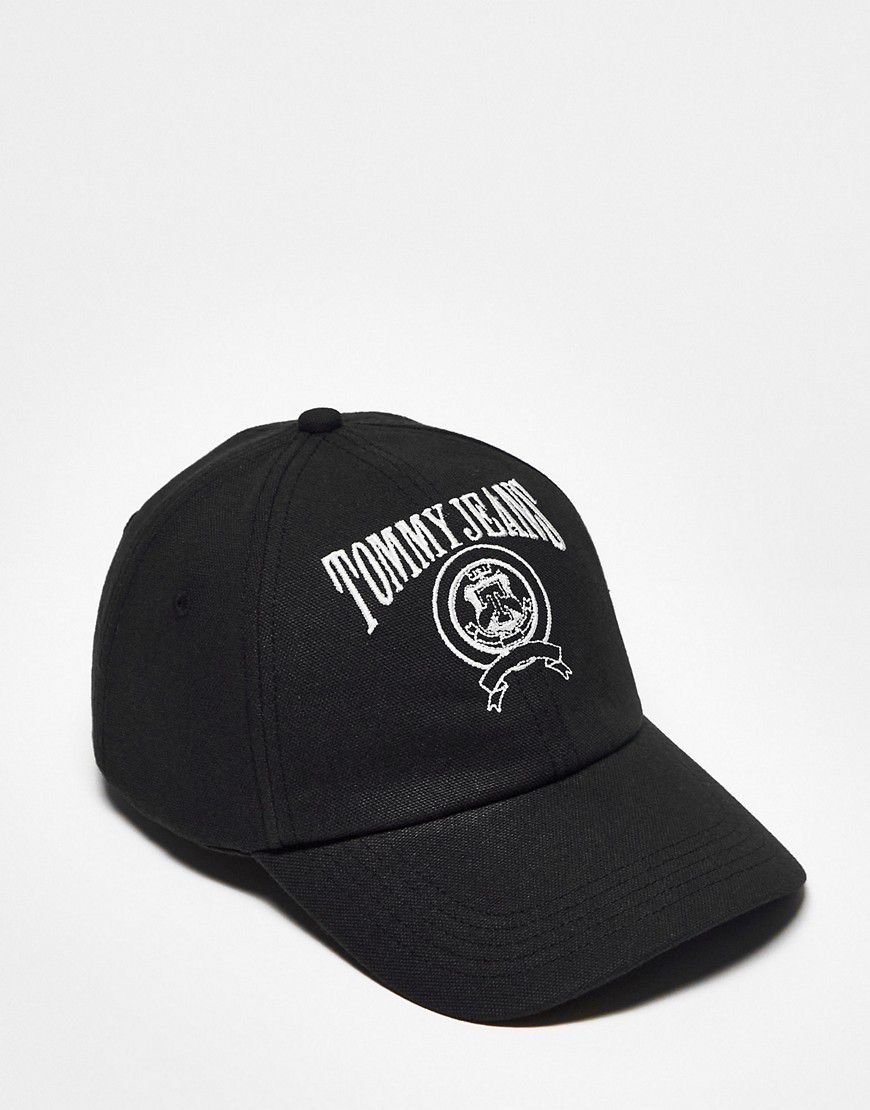 Cappellino unisex nero in tela con logo - Tommy Jeans - Modalova