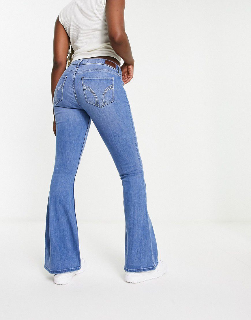 Topshop - Jeans a zampa a vita bassa medio - Hollister - Modalova