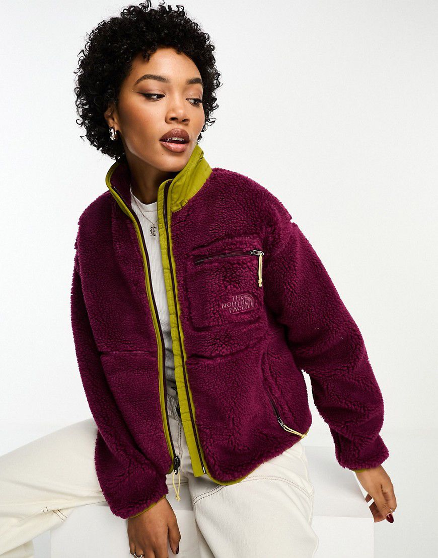 Heritage Extreme - Giacca in pile bordeaux con zip - The North Face - Modalova