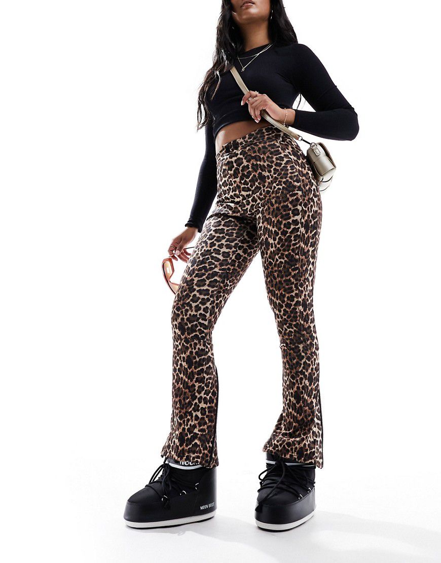 Pantaloni da sci con stampa leopardata - Threadbare - Modalova