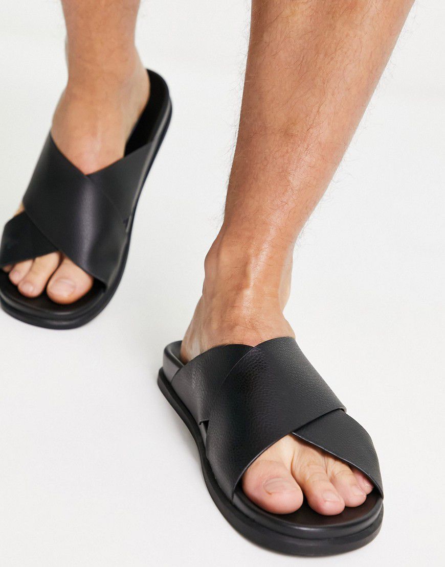 Sandali neri con cinturino incrociato - Truffle Collection - Modalova