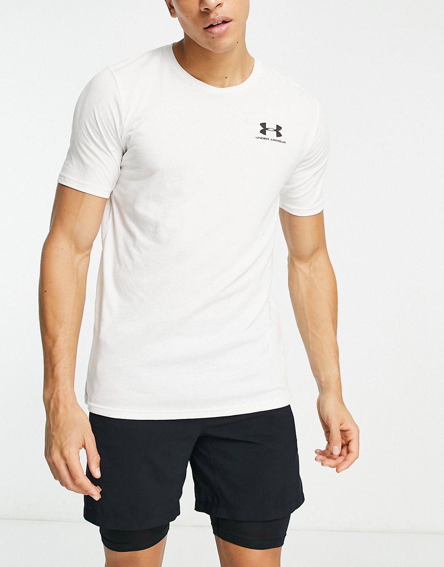 T-shirt bianca con logo - Under Armour - Modalova