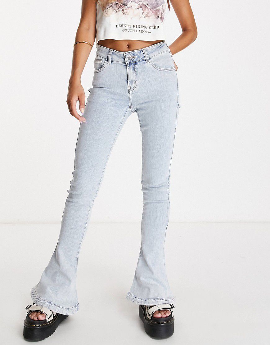 Jeans a zampa lavaggio chiaro - Urban Revivo - Modalova