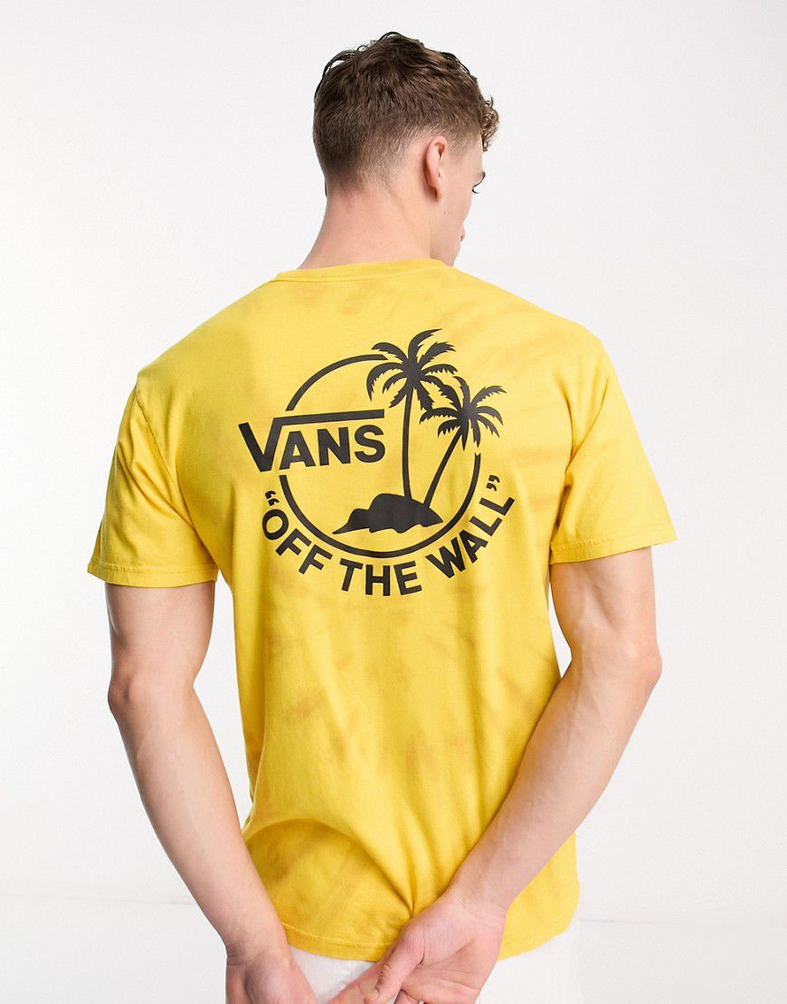 T-shirt oro con stampa di palme sul retro - Vans - Modalova
