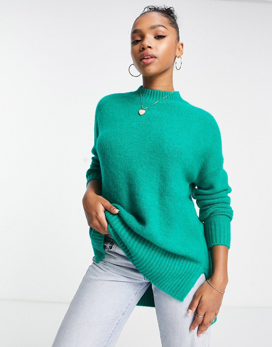 Vero Moda - Maglione lungo verde - Vero Moda - Modalova