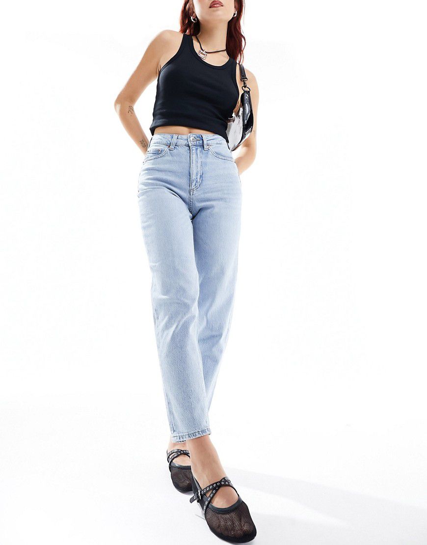 Tessa - Mom jeans lavaggio chiaro a vita alta - Vero Moda - Modalova