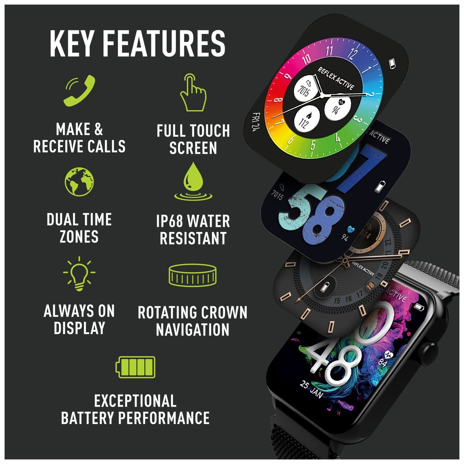 RA30-4088 Series 30 Amoled Smart Watch (36mm) - Reflex Active - Modalova