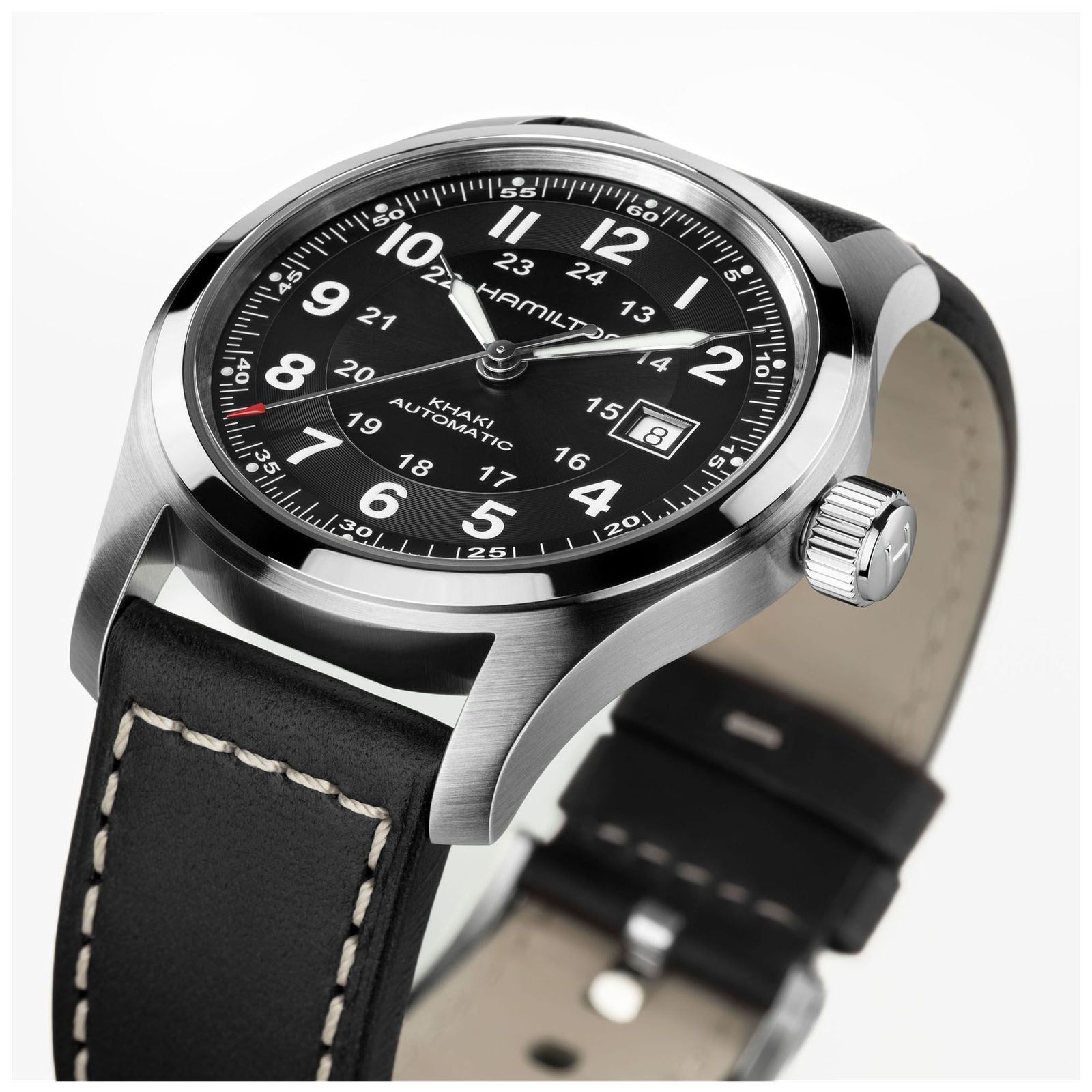H70605733 Khaki Field Automatic (42mm) Dial Watch - Hamilton - Modalova