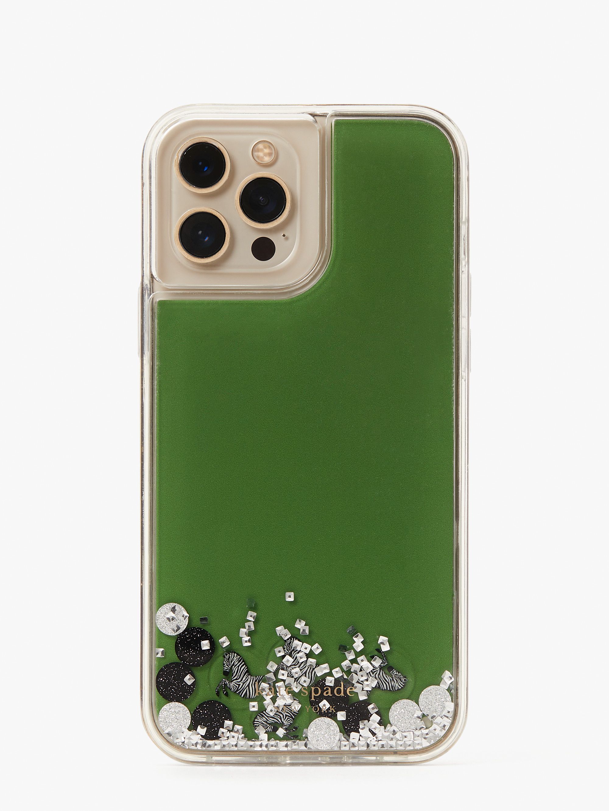 Zebra Liquid Glitter Iphone 13 Pro Max Case - Kate Spade New York - Modalova
