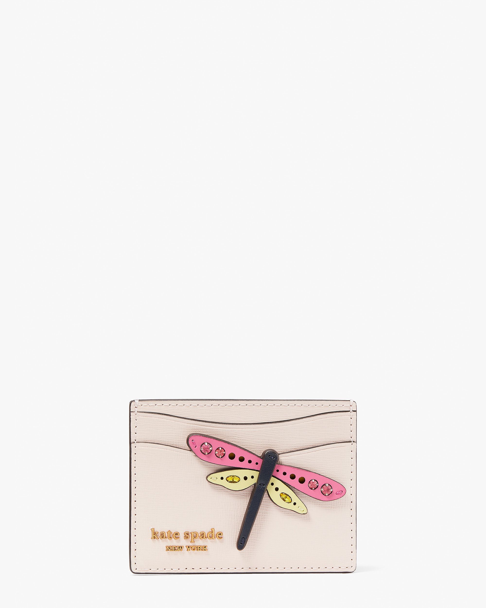Dragonfly Novelty Embellished Leather Cardholder - Kate Spade New York - Modalova