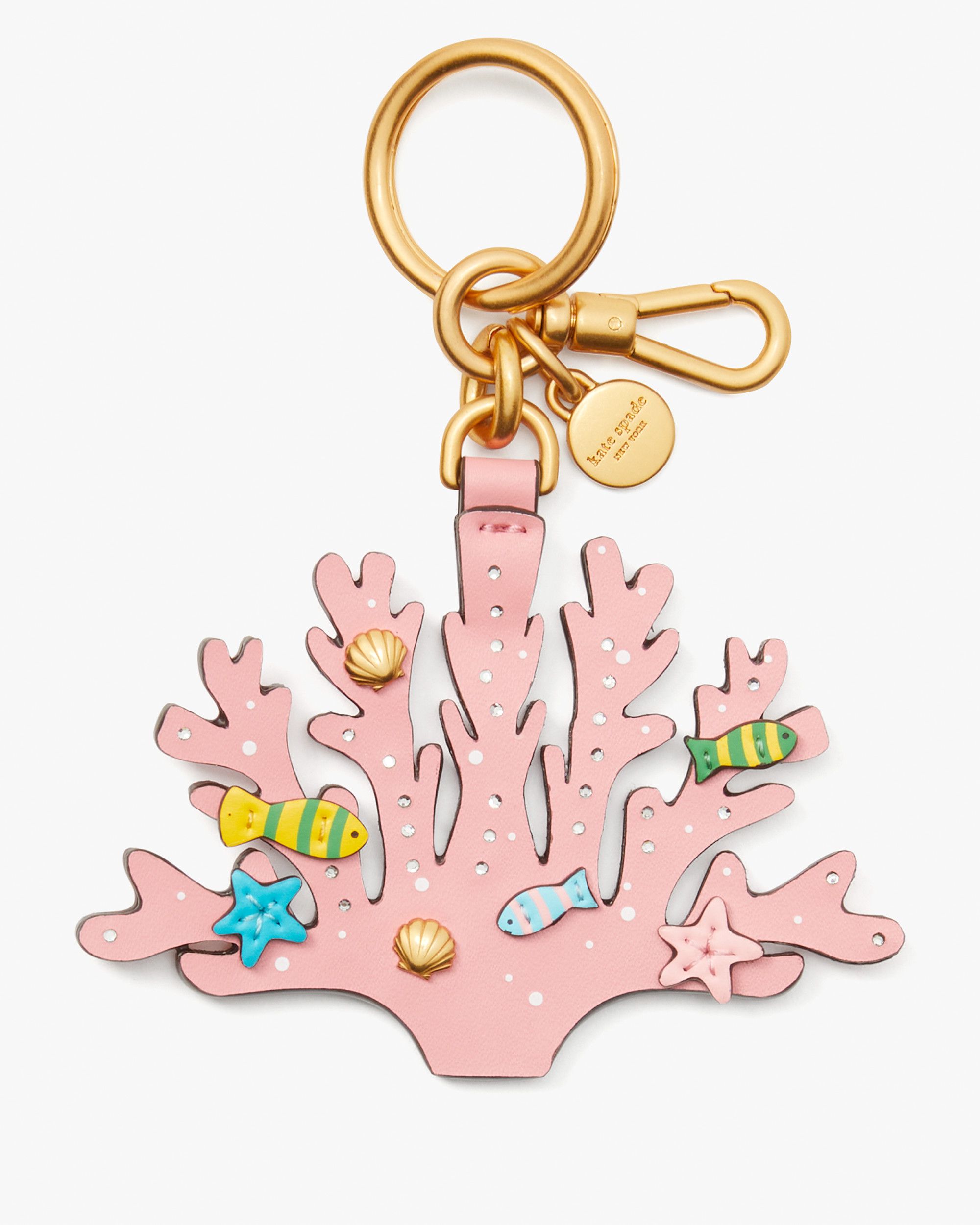 What The Shell Embellished Coral Reef Key Fob - Kate Spade New York - Modalova