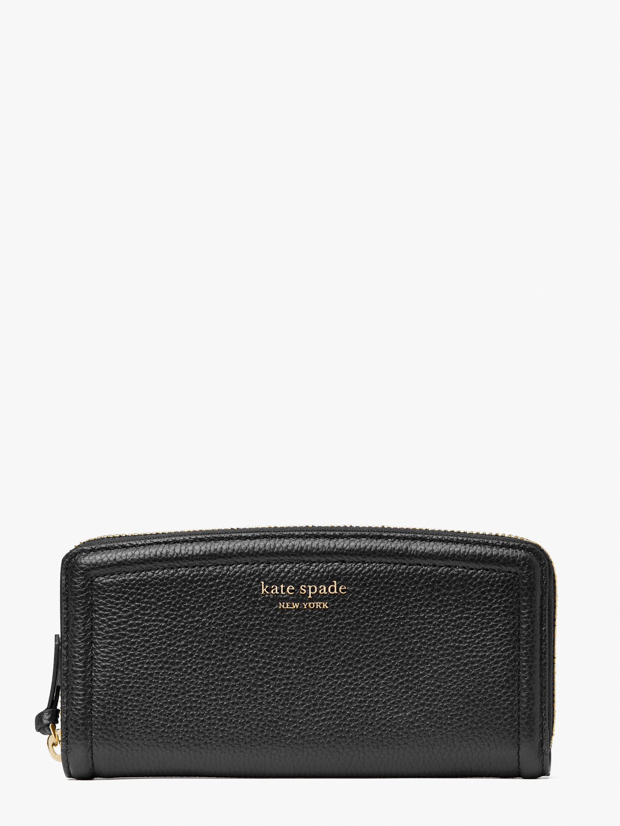 Knott Pebbled Leather Slim Continental Wallet - Kate Spade New York - Modalova