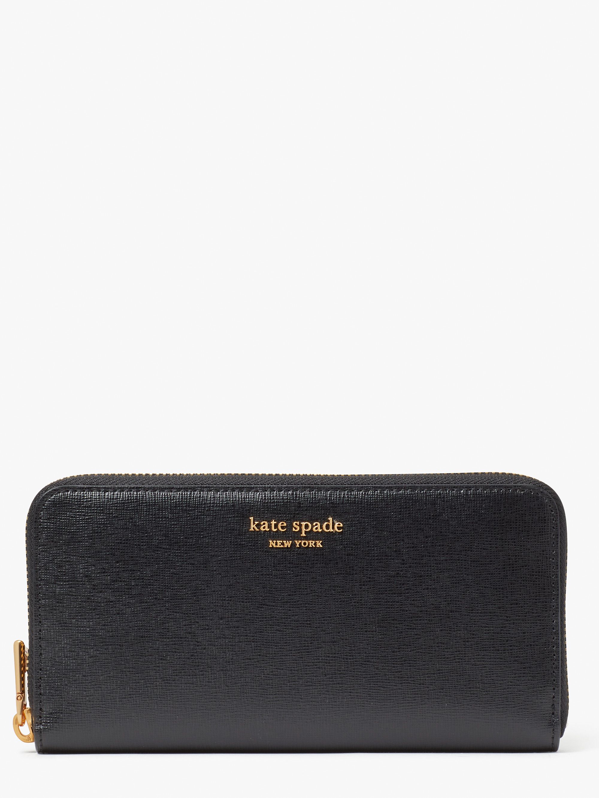 Morgan Saffiano Leather Zip Around Continental Wallet - Kate Spade New York - Modalova