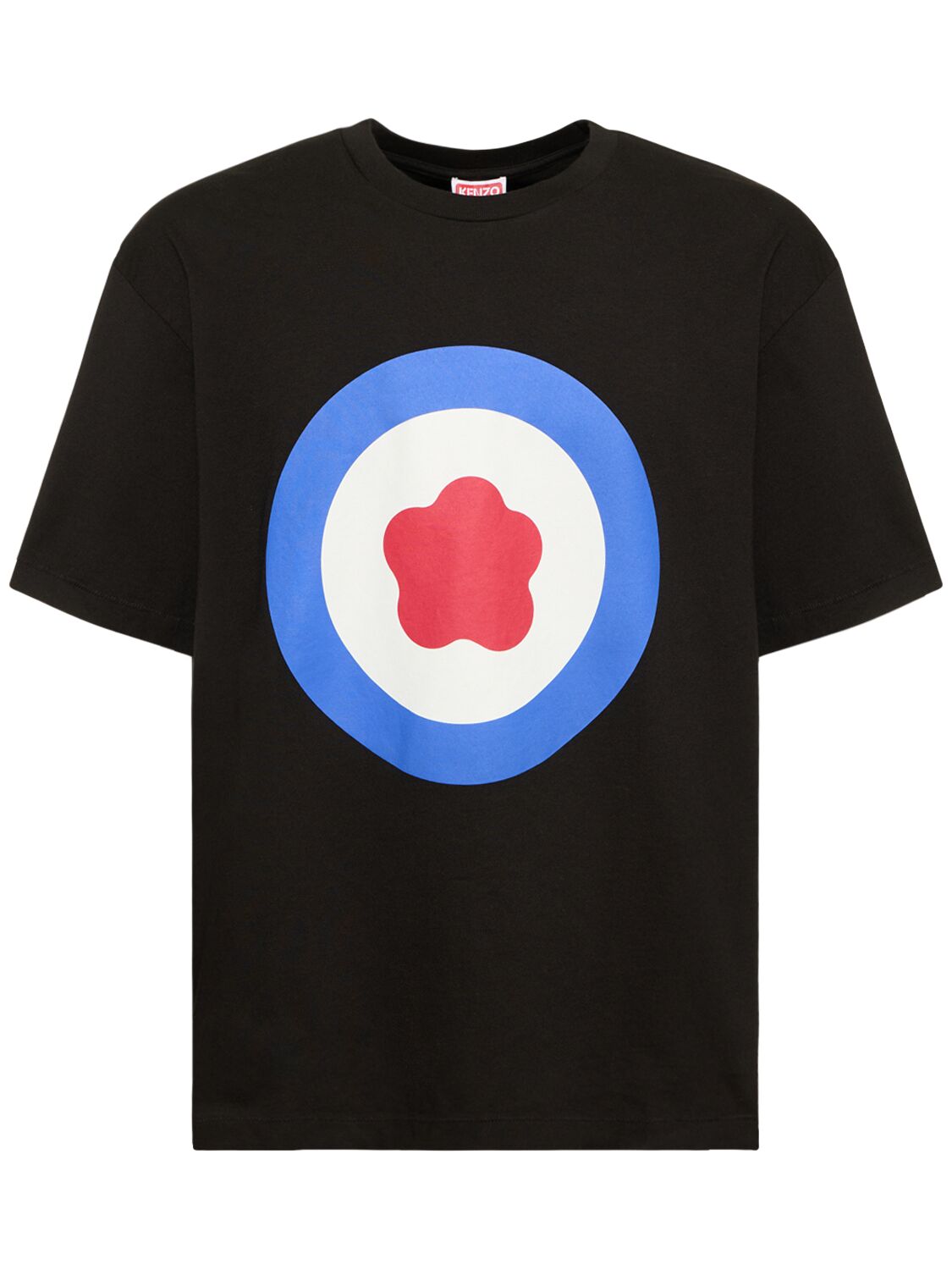 T-shirt Oversize Target In Cotone Con Stampa - KENZO PARIS - Modalova