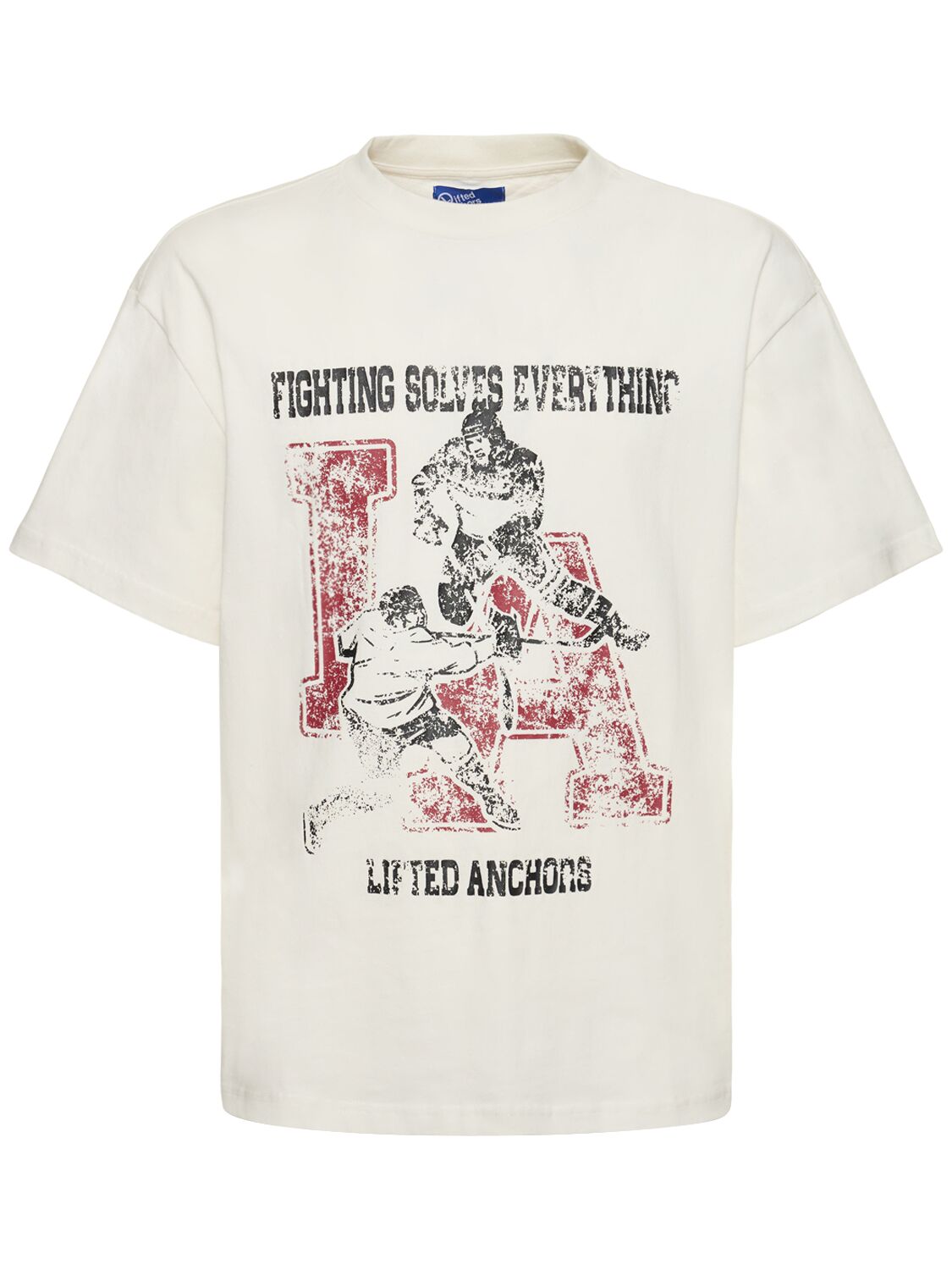 T-shirt Fighting Con Stampa - LIFTED ANCHORS - Modalova