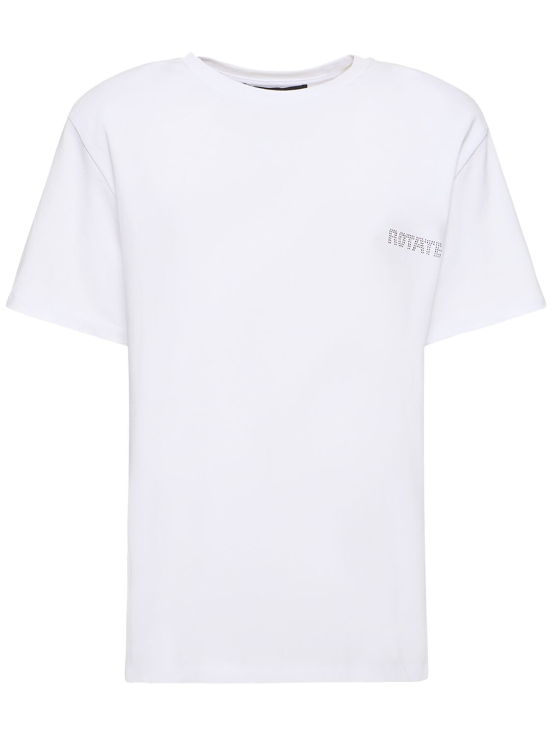 T-shirt In Cotone Con Logo - ROTATE - Modalova