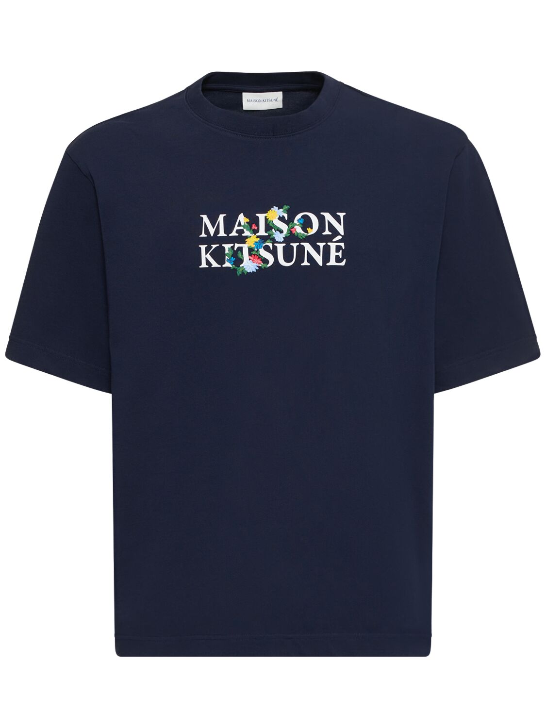 T-shirt Oversize Maison Kistuné Flowers - MAISON KITSUNÉ - Modalova