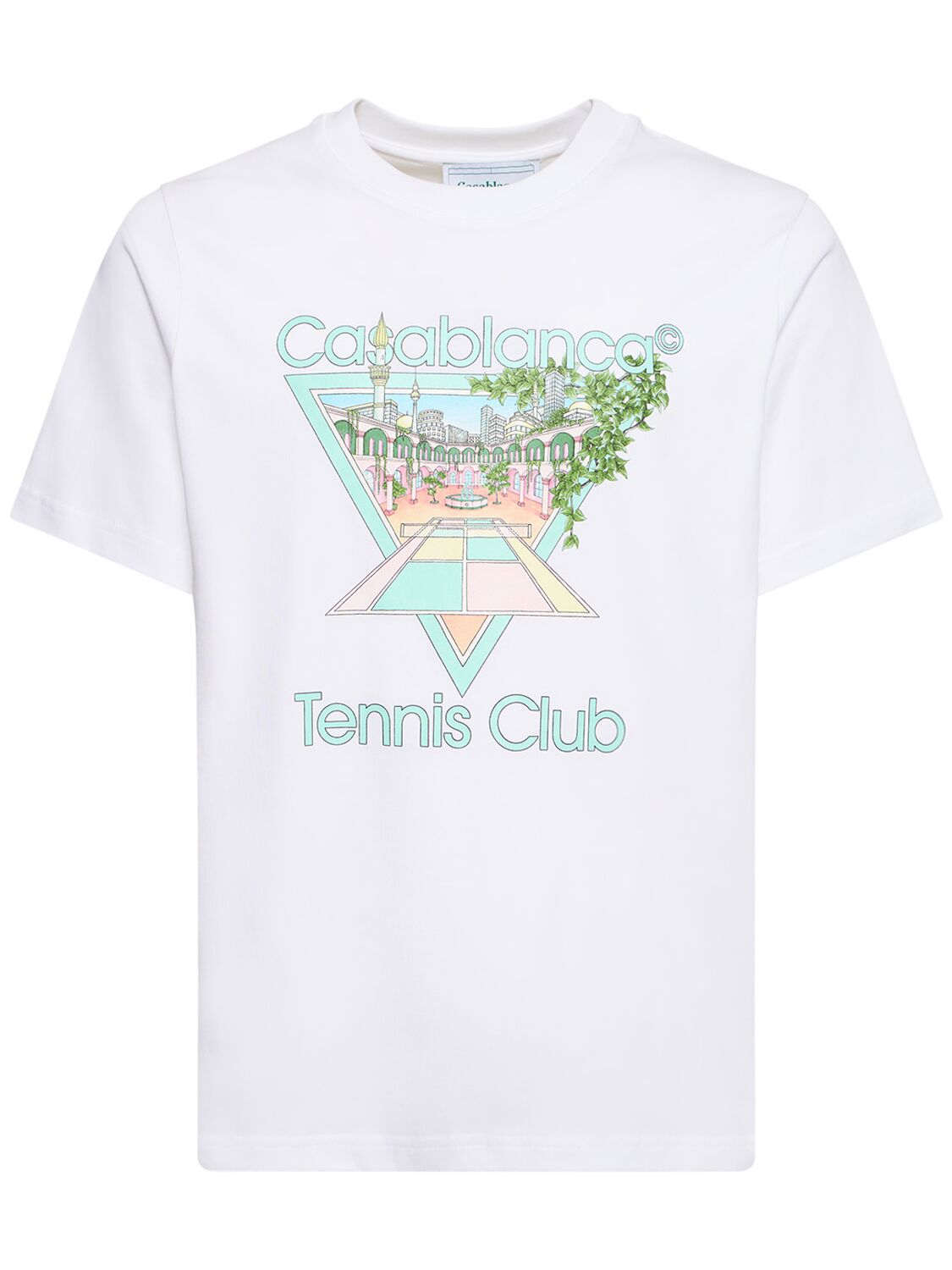T-shirt Tennis Club In Cotone Organico - CASABLANCA - Modalova