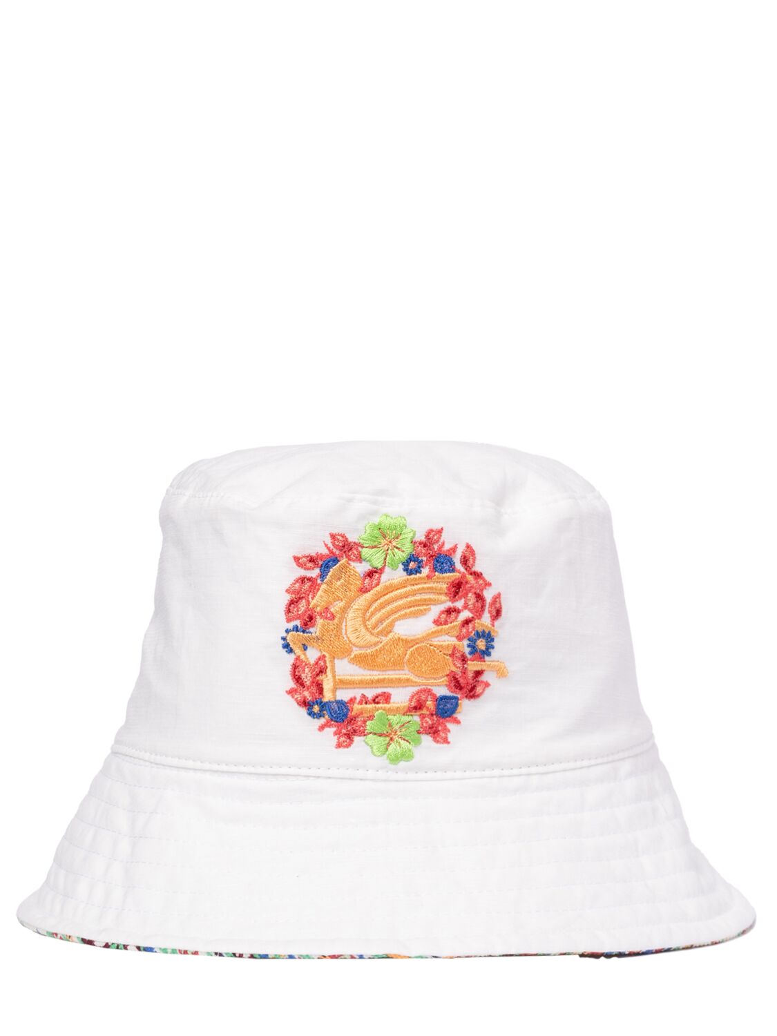Cappello Bucket In Cotone E Lino - ETRO - Modalova