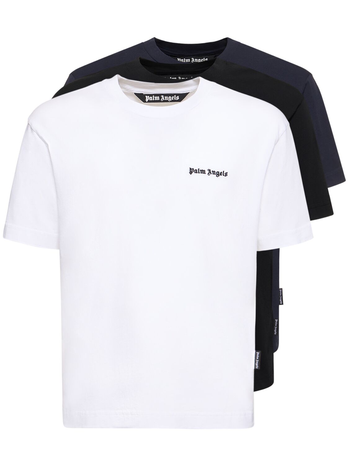 Set Di 3 T-shirt In Cotone Con Logo - PALM ANGELS - Modalova