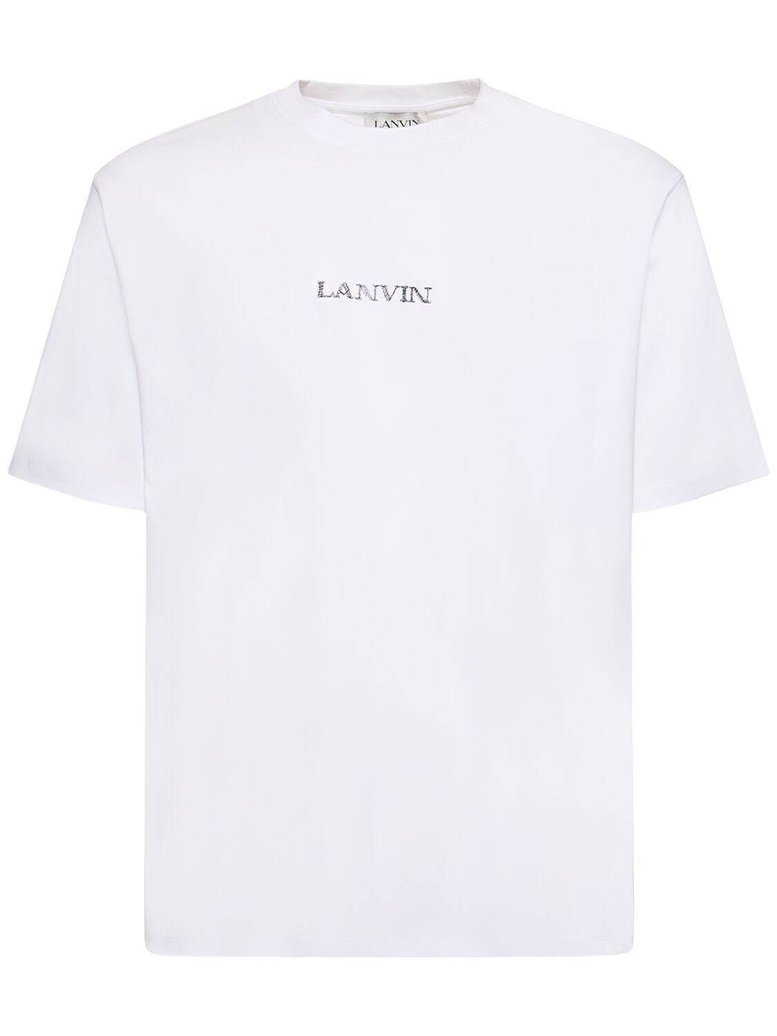T-shirt Oversize In Cotone Con Logo - LANVIN - Modalova