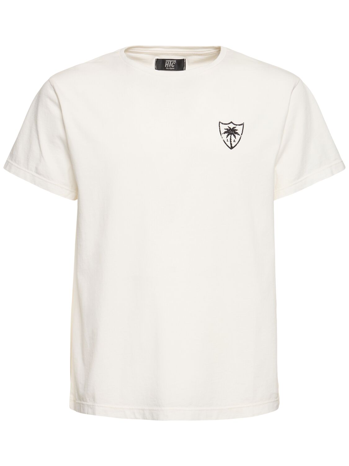T-shirt In Jersey Di Cotone Con Stampa - HTC LOS ANGELES - Modalova