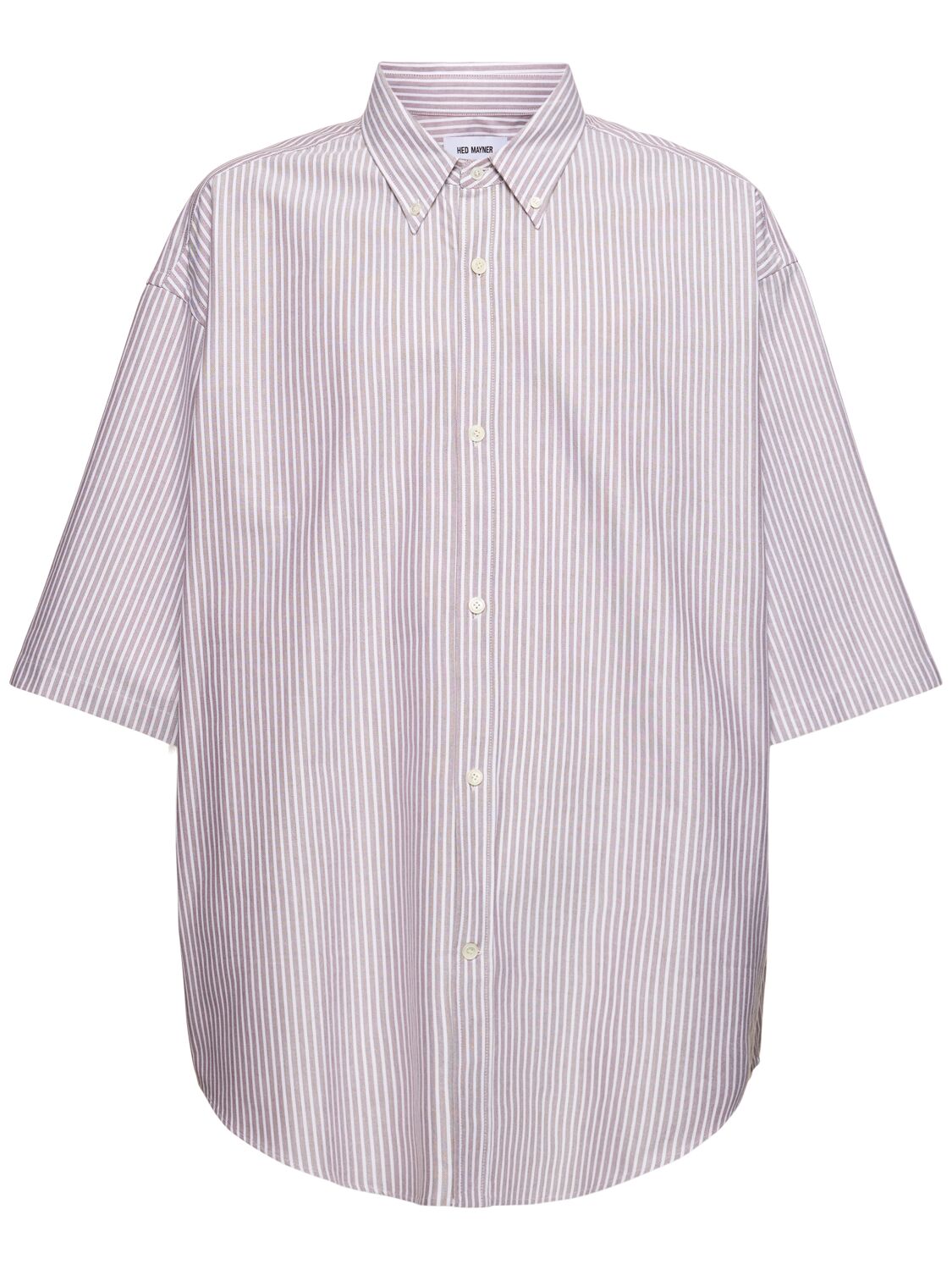 Camicia Gessata In Cotone - HED MAYNER - Modalova