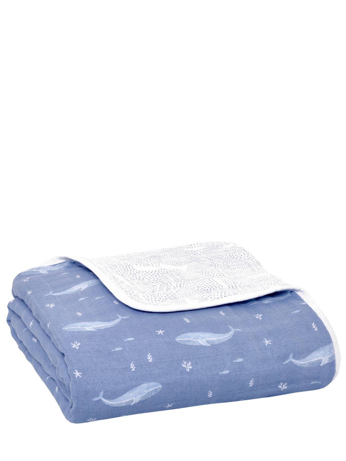Printed Organic Cotton Muslin Blanket - ADEN + ANAIS - Modalova