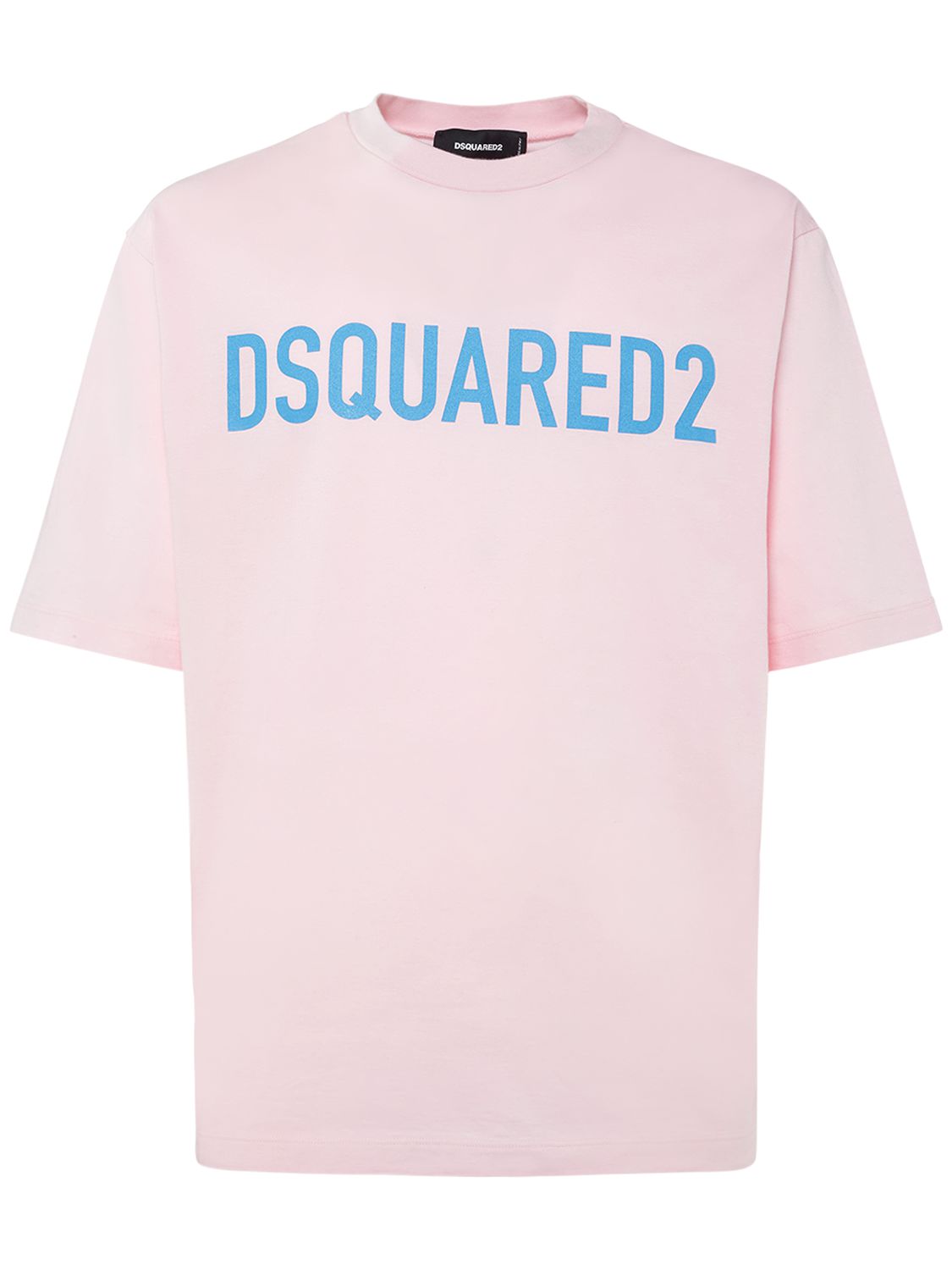T-shirt Loose Fit In Cotone Con Logo - DSQUARED2 - Modalova