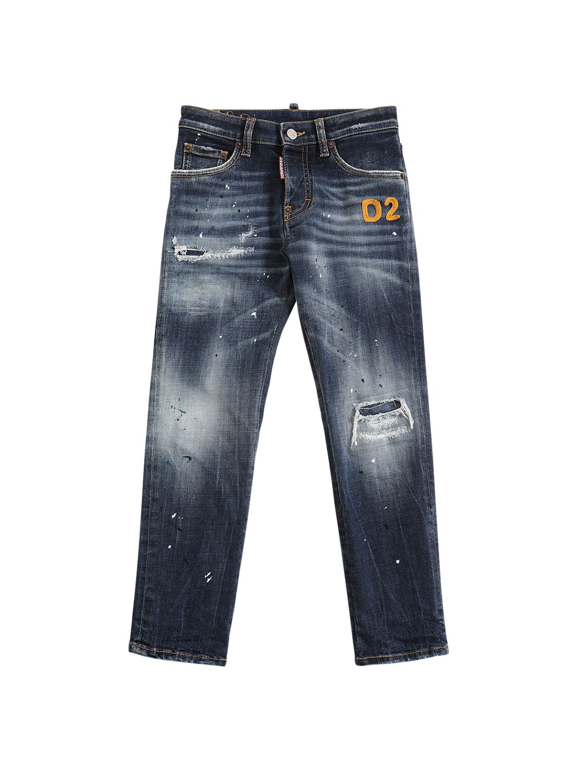 Jeans In Denim Di Cotone Distressed - DSQUARED2 - Modalova